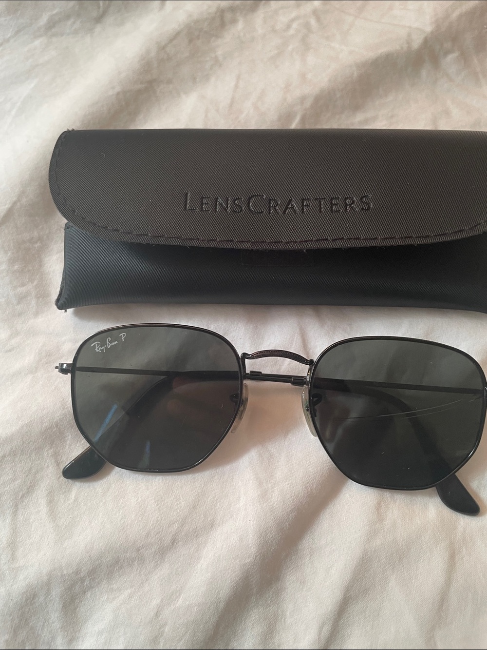 Ray Ban P. Black Men’s Sunglasses with Case